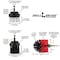 Drill Brush Power Scrubber By Useful Products 7 in W 5 in L Brush, Variety SW2YOG4R5M-L2K-QC-DB - alternate 5